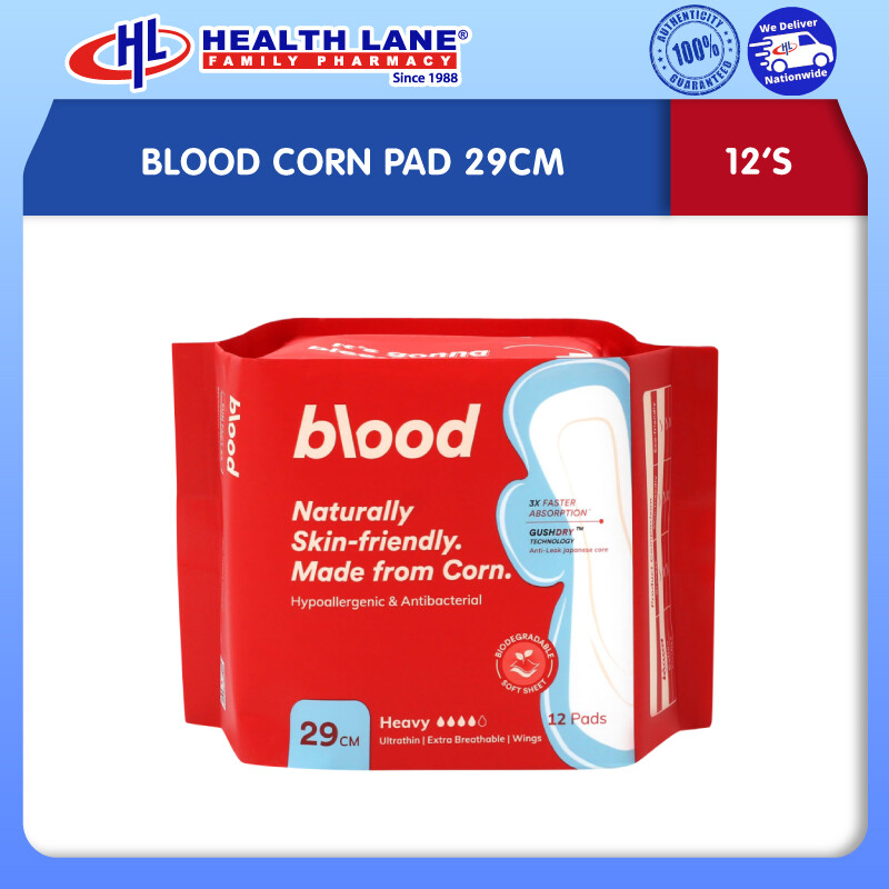 BLOOD CORN PAD 29CM (12'S)